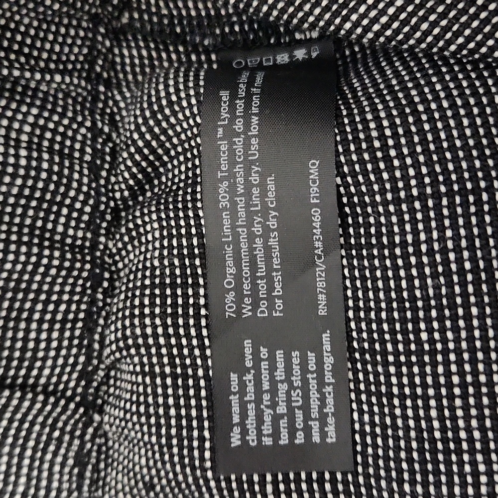 NWT Eileen Fisher Organic Linen Tweed Cropped Pant. Size M - Picture 6 of 9